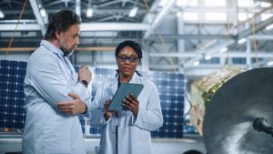 aerospace techs working