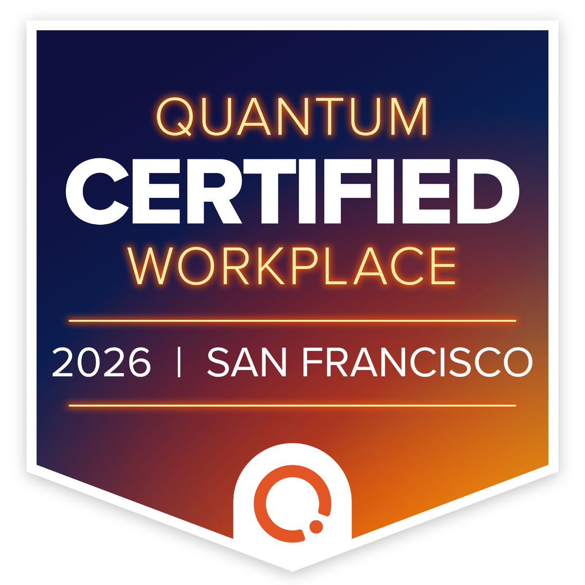 Quantum Certified Workplace Badge 2026 SAN FRANCISCO