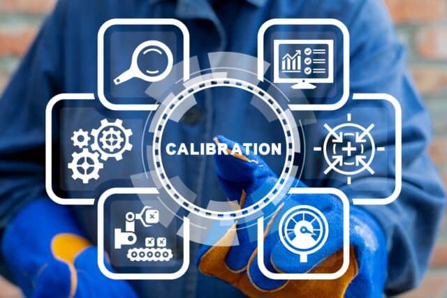 Technician,Using,Virtual,Touchscreen,Clicks,Text:,Calibration.,Concept,Of,Activate