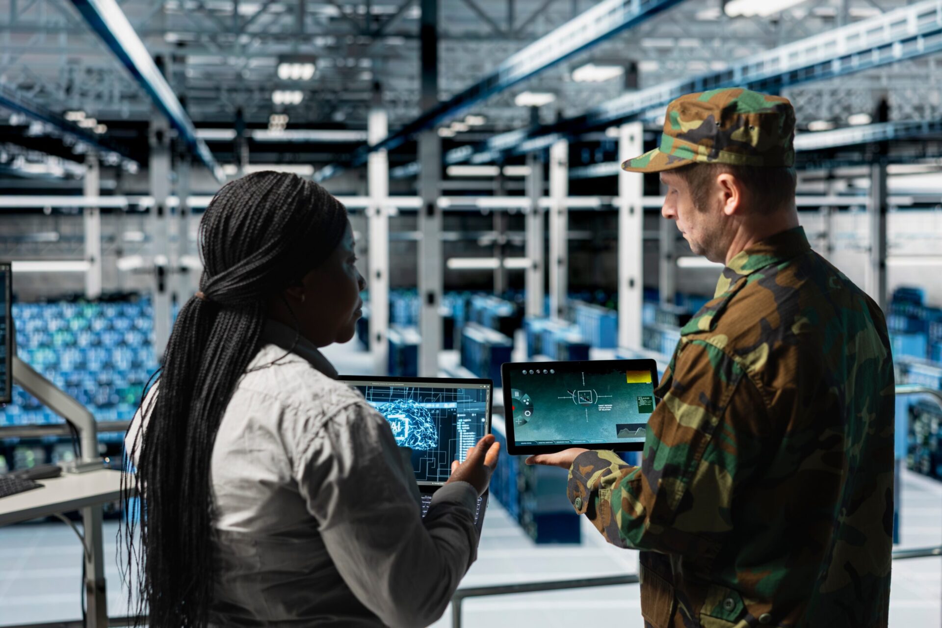 Army,Soldiers,In,Data,Center,Training,Artificial,Intelligence,To,Prioritize